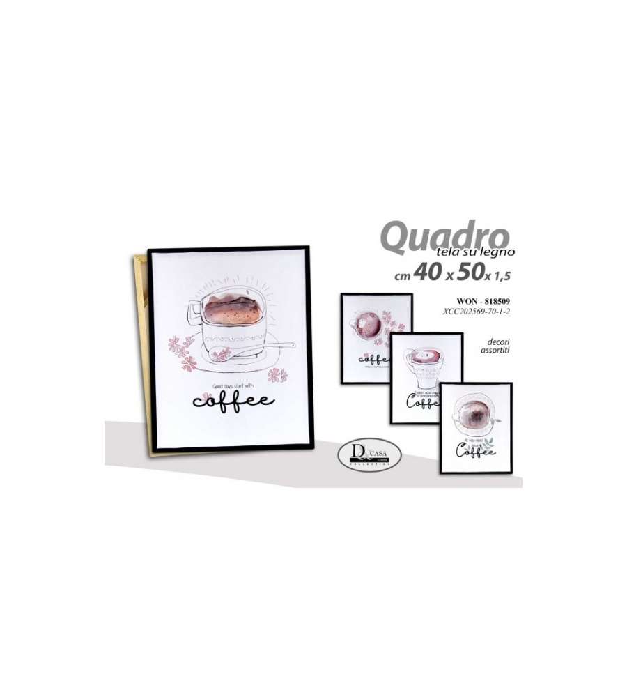 Quadro tela su legno Assortiti