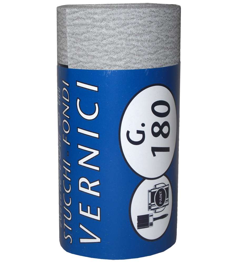 Minirotolo Carta Abrasiva per Vernici P180 120 mm x 3 m