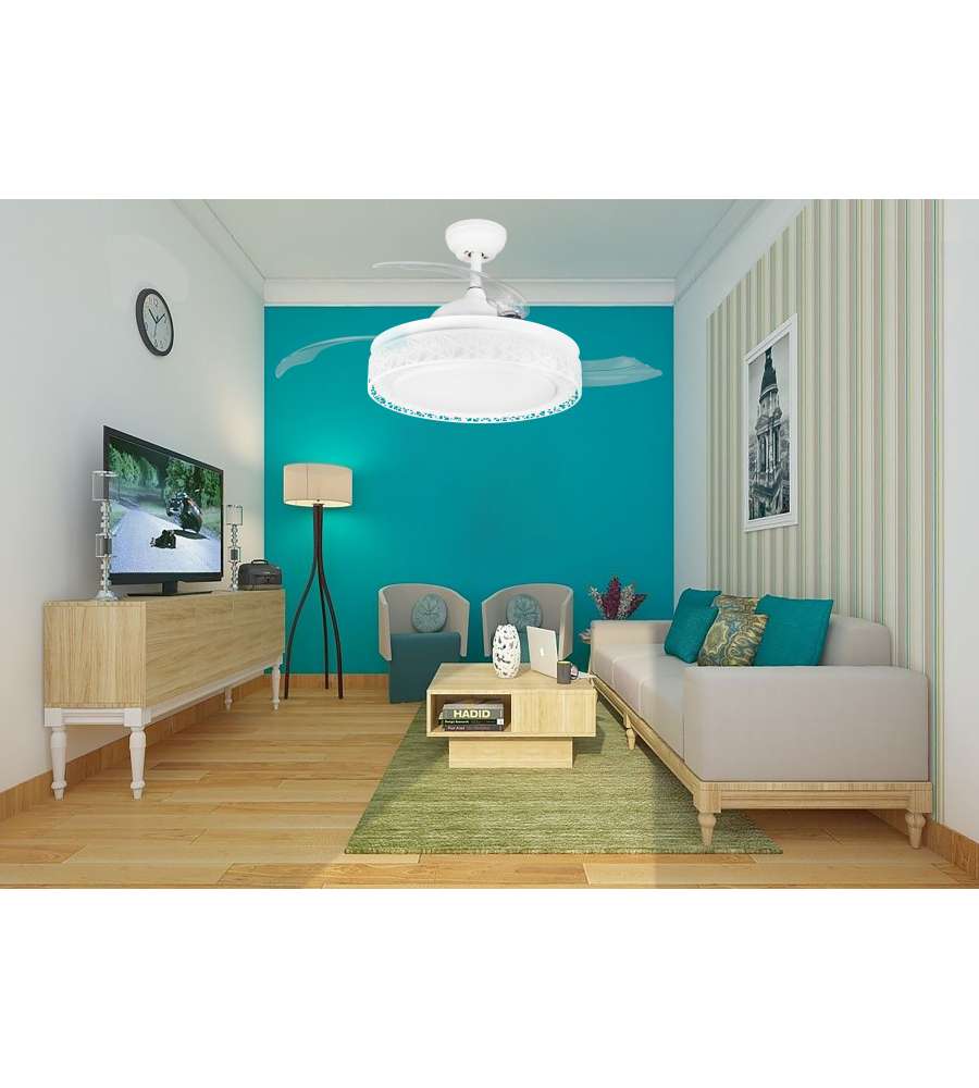 Ventilatore a soffitto GHOST con pale a scomparse