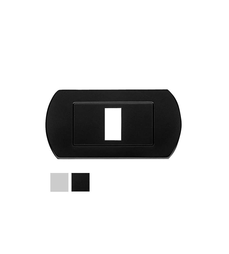 Coprinterruttore Minny Nylon 1 Posto Nero