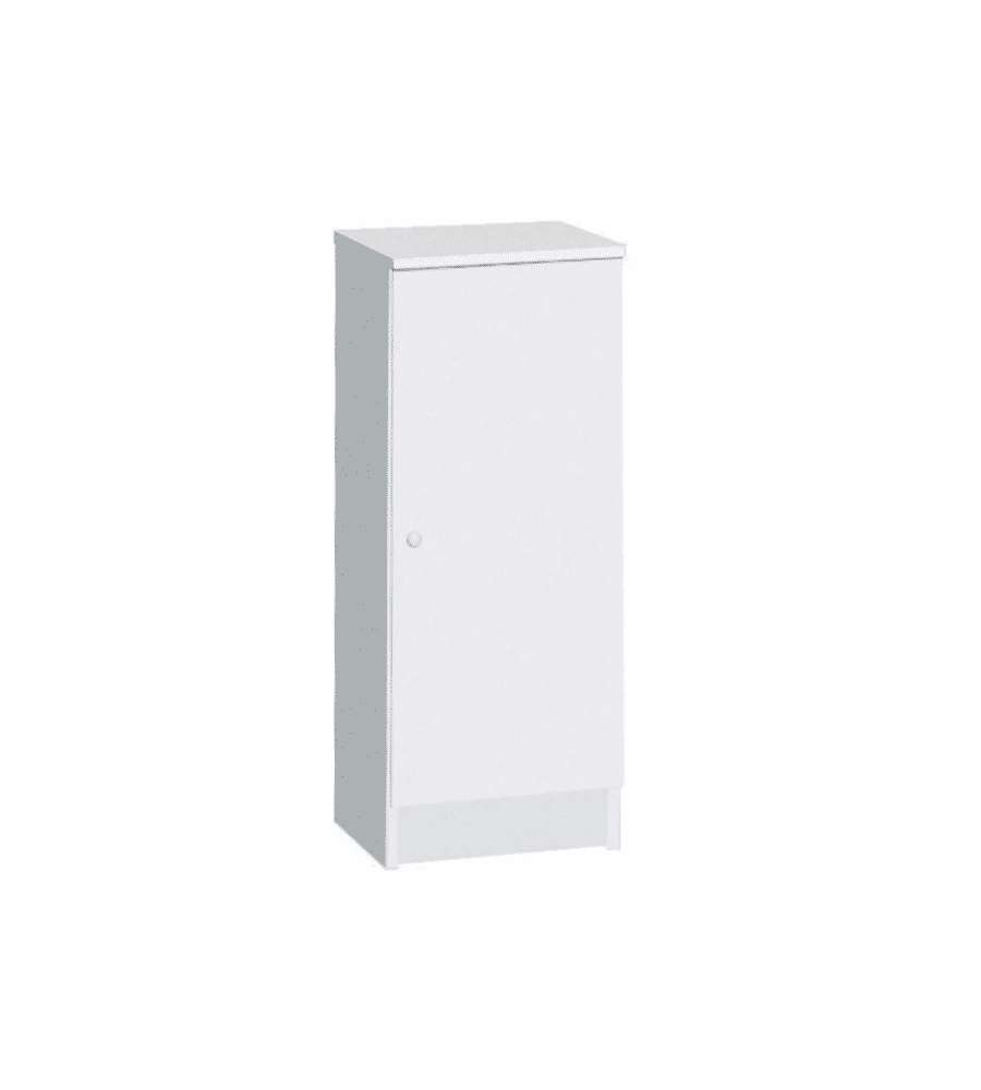 Sarmog - Mobile contenitore 1 anta bianco 31x34x80 cm per bagno
