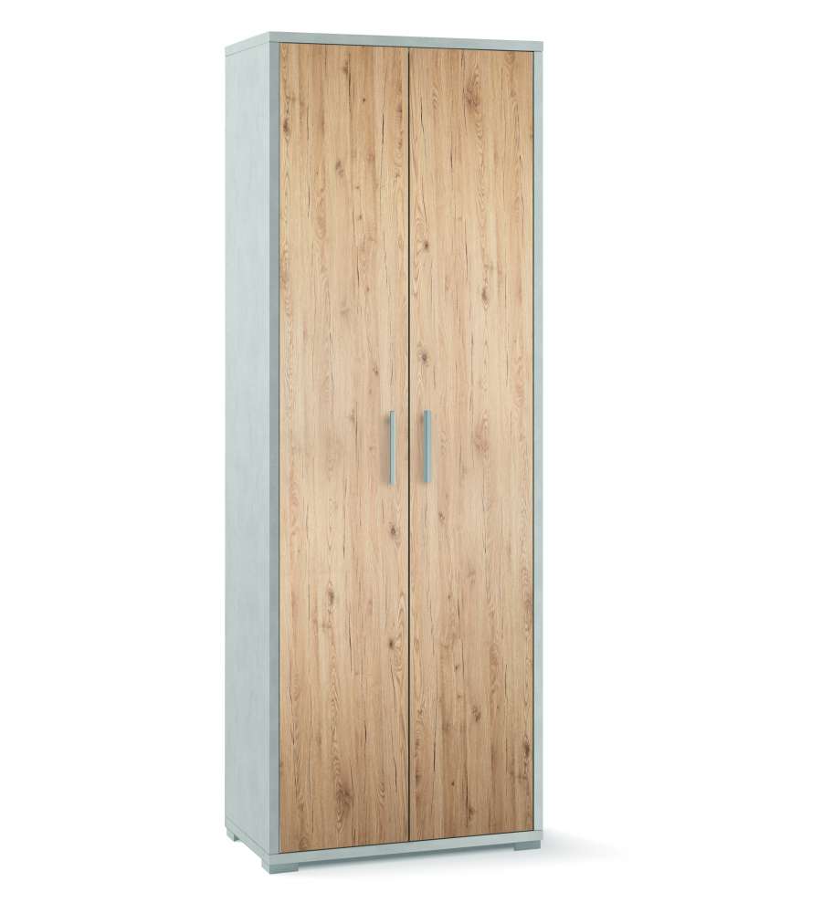 Mobile 2 ante in kit Doubl 199 x 71 x 41 cm Ossido Bianco - Rovere Naturale