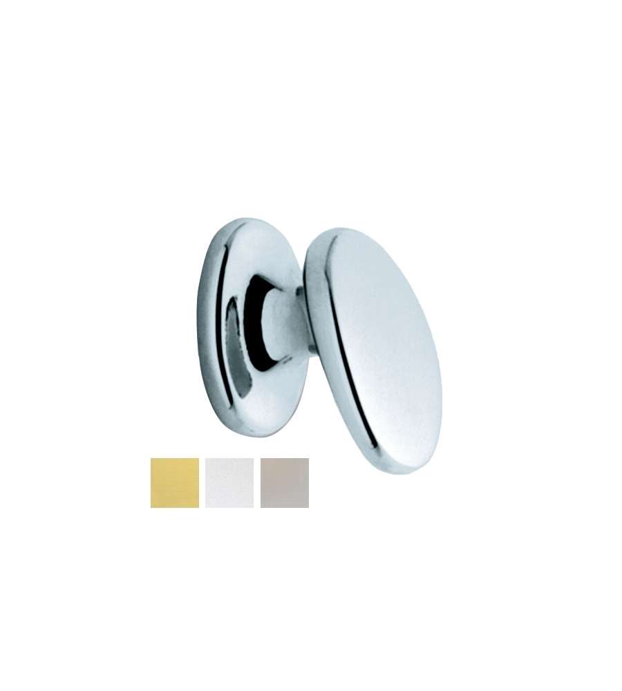 Pomolo Ovale Zama Nickel Opaco   20    23978 Gamet