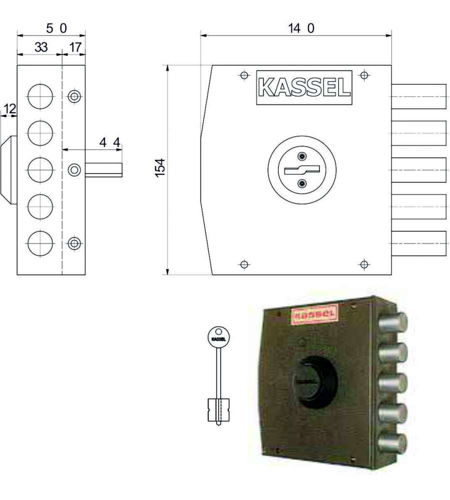 Serratura Sic.Semplice Sx Dm 1102 Kassel