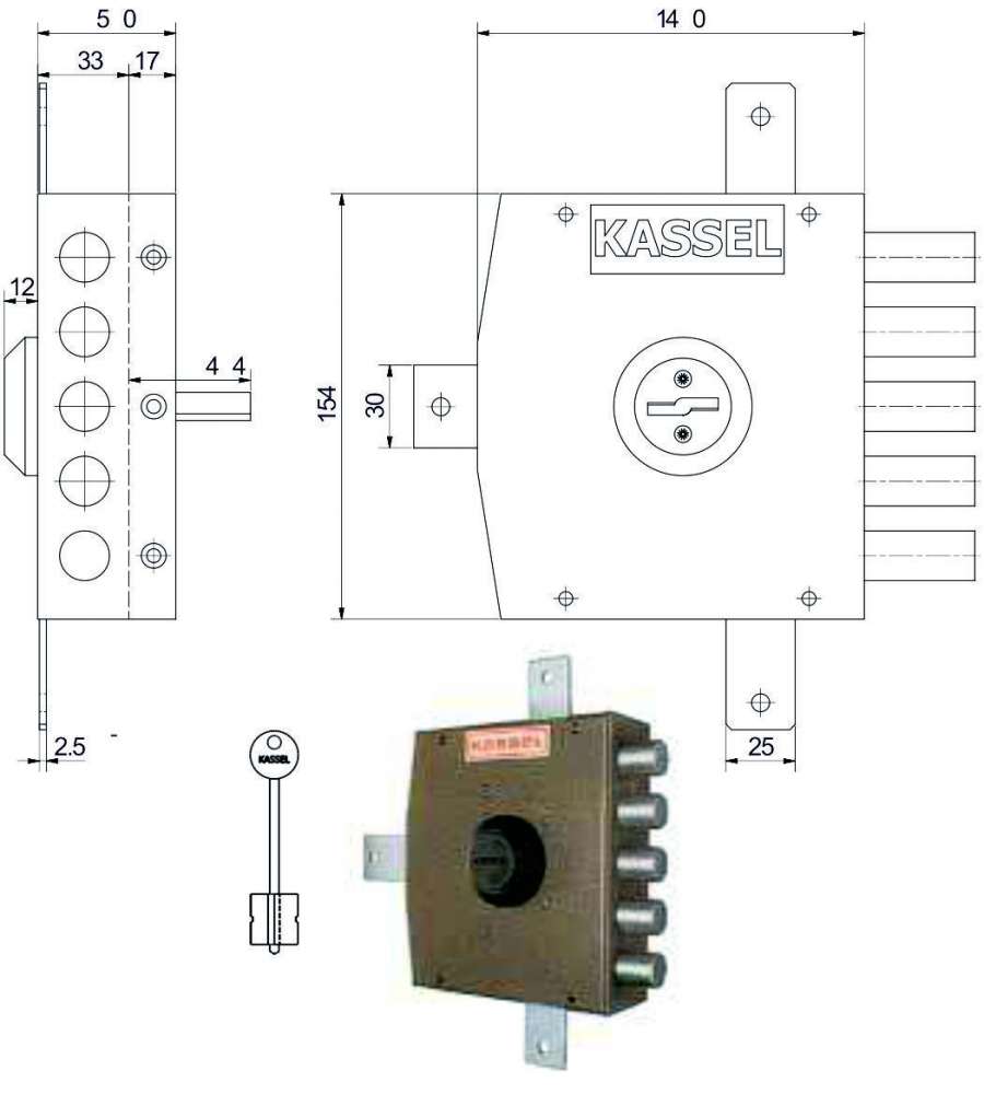 Serratura Sic.Quintuplice Dx Dm 1501 Kassel