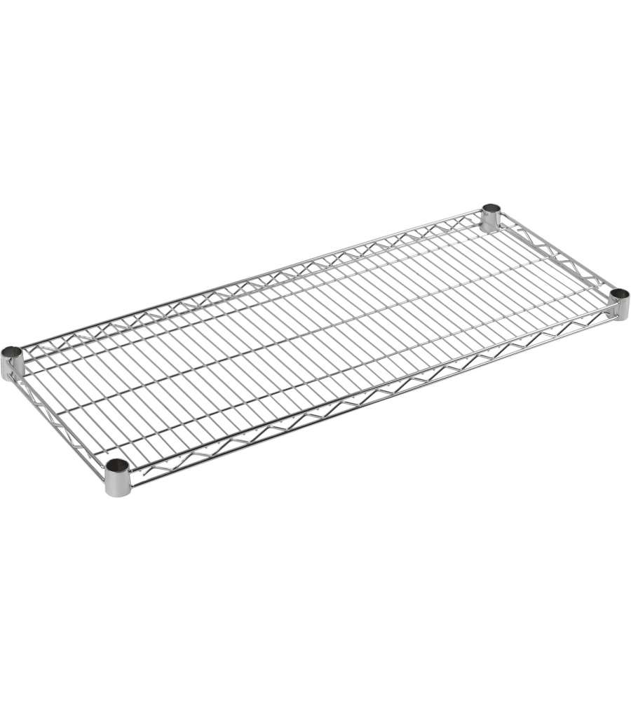 Archimede Ripiano Sospeso Cromato 61 x 20 x 4 cm per Cucina