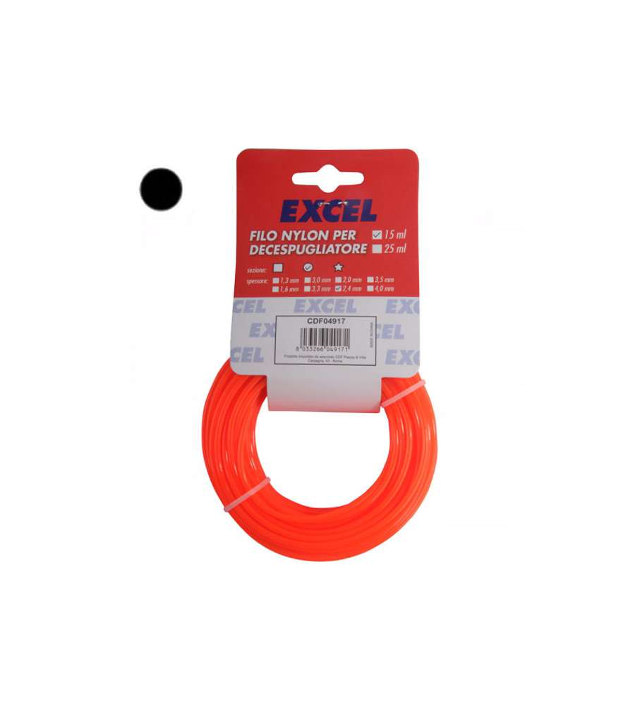 Filo Nylon Tondo           Mm 2,4 M 15 Excel 04917