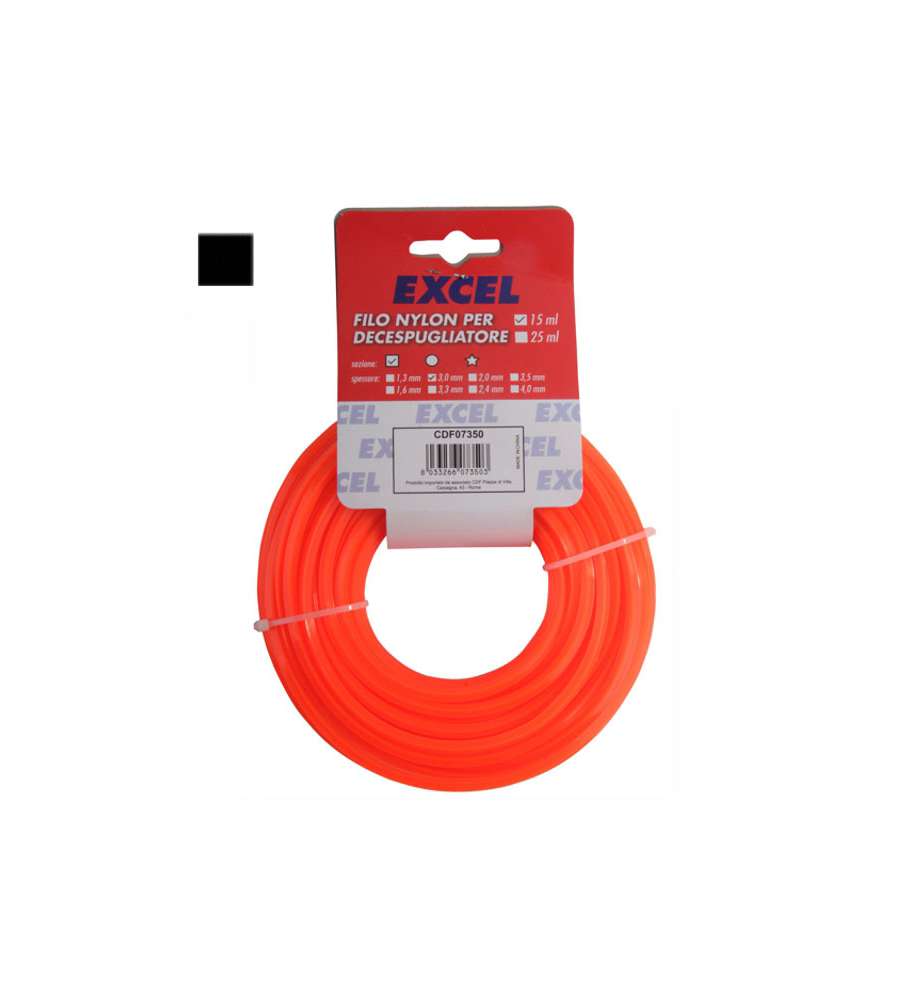 Filo Nylon Quadro          Mm 4,0 M 15 Excel 07358