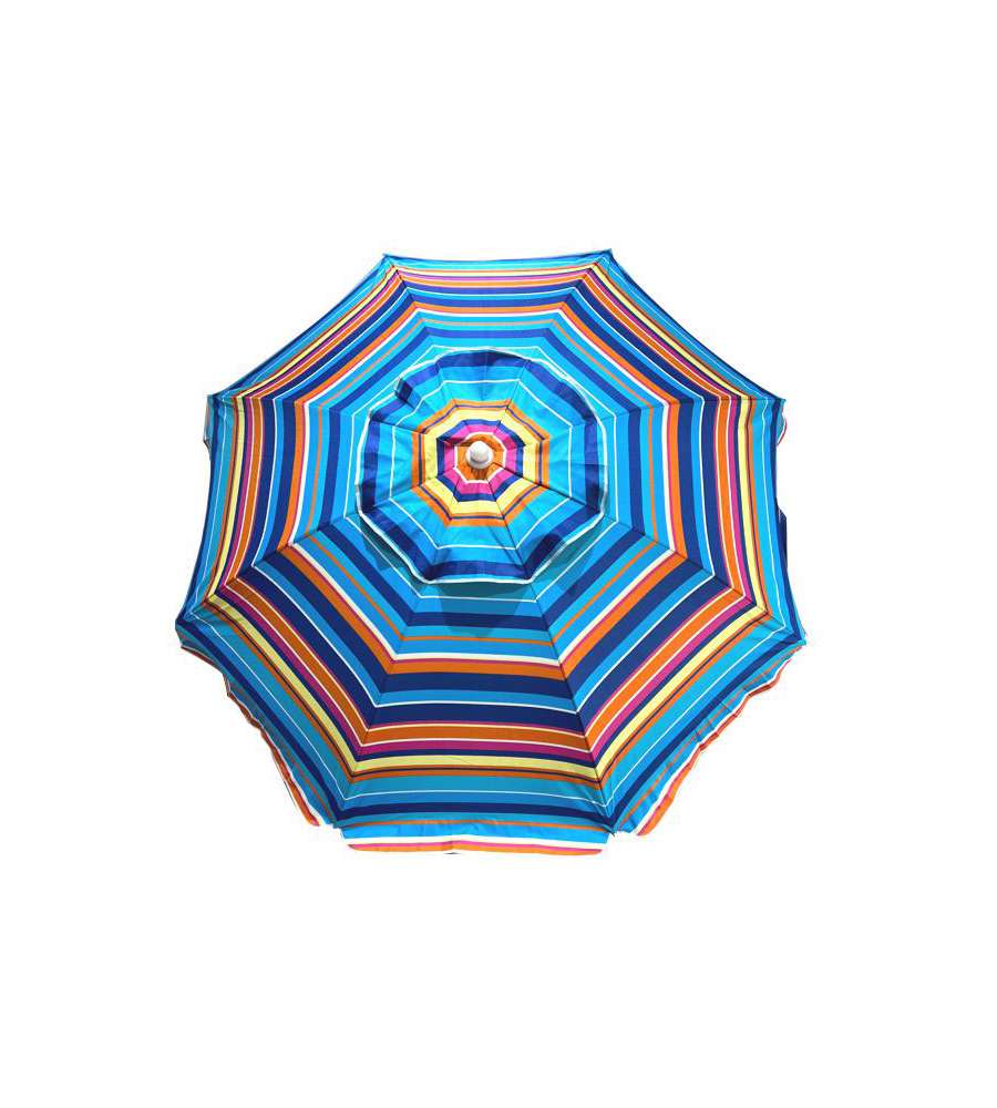 Ombrellone Acciaio e Poliestere Fantasia Blu 200 cm Vette 11379