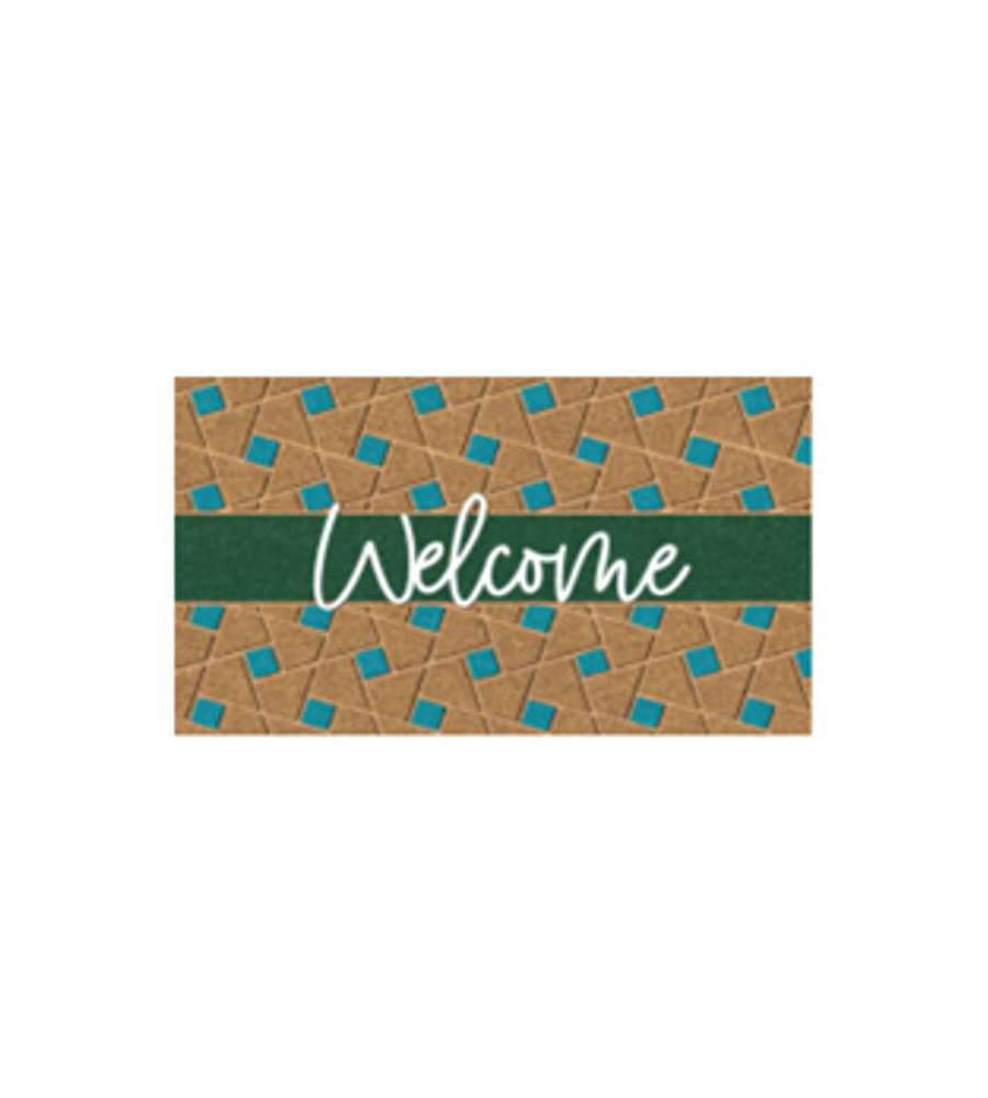 Zerbino Cocco/Pvc Welcome Green Cm 40X 70 Xtra 11705