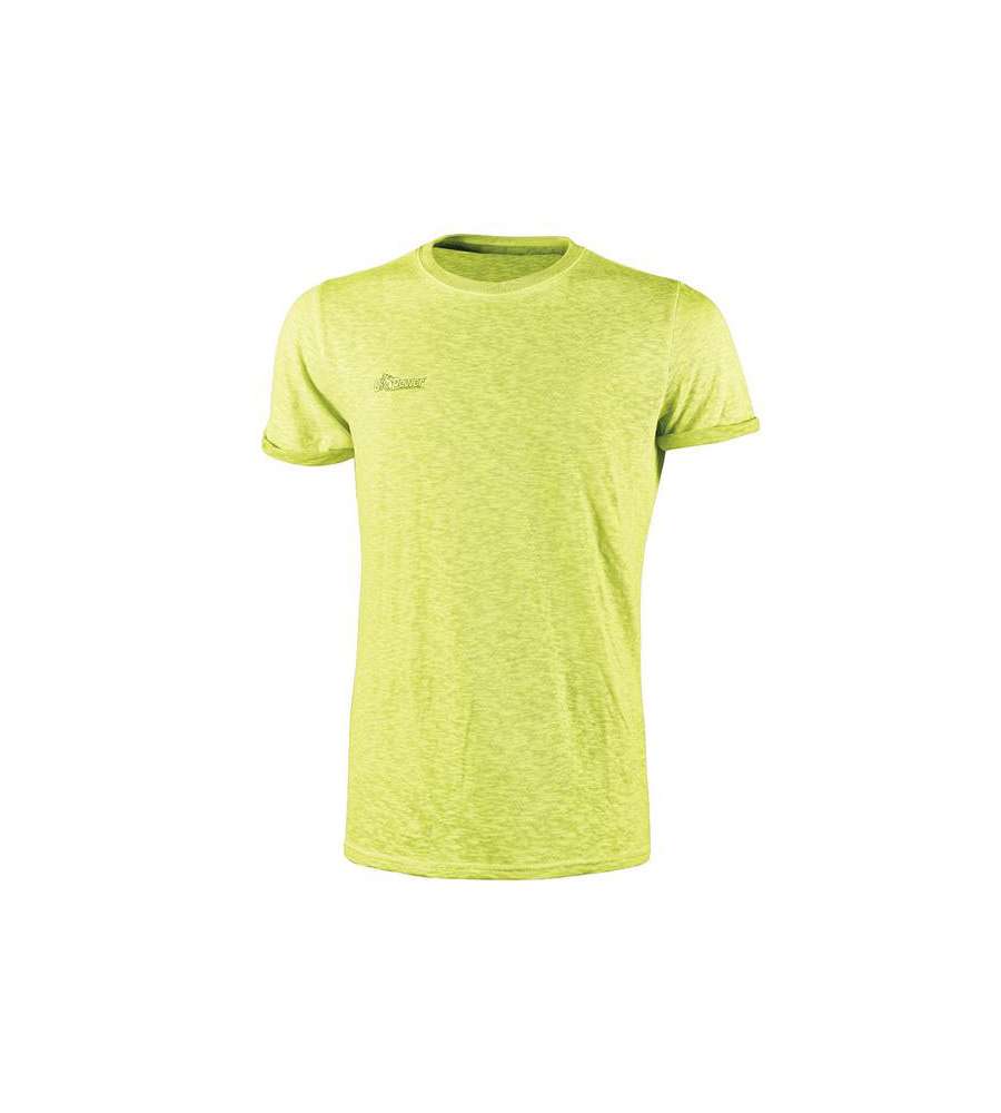 Maglietta T-Shirt Yellow Xxl Pz 3 Fluo Upower