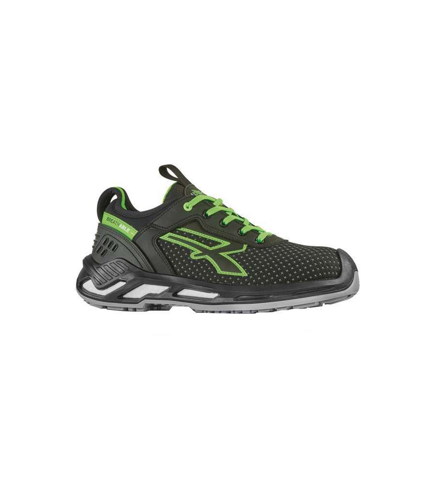 Scarpe Bryan Nero/Verde Basse 43 S3 Upower