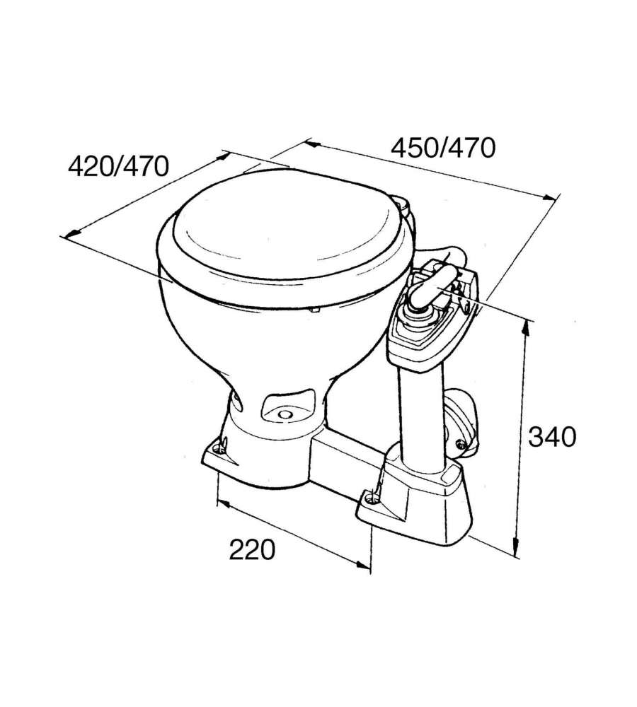 Toilet Spx Aquat Manual Compact