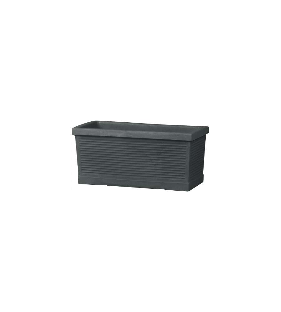 Vaso Cassetta Millerighe 80 Antracite 79 x 34 x 34 cm