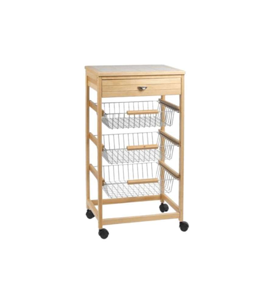 Carrello P.4 Faggio Cm 45,5X36,5 H 87,5