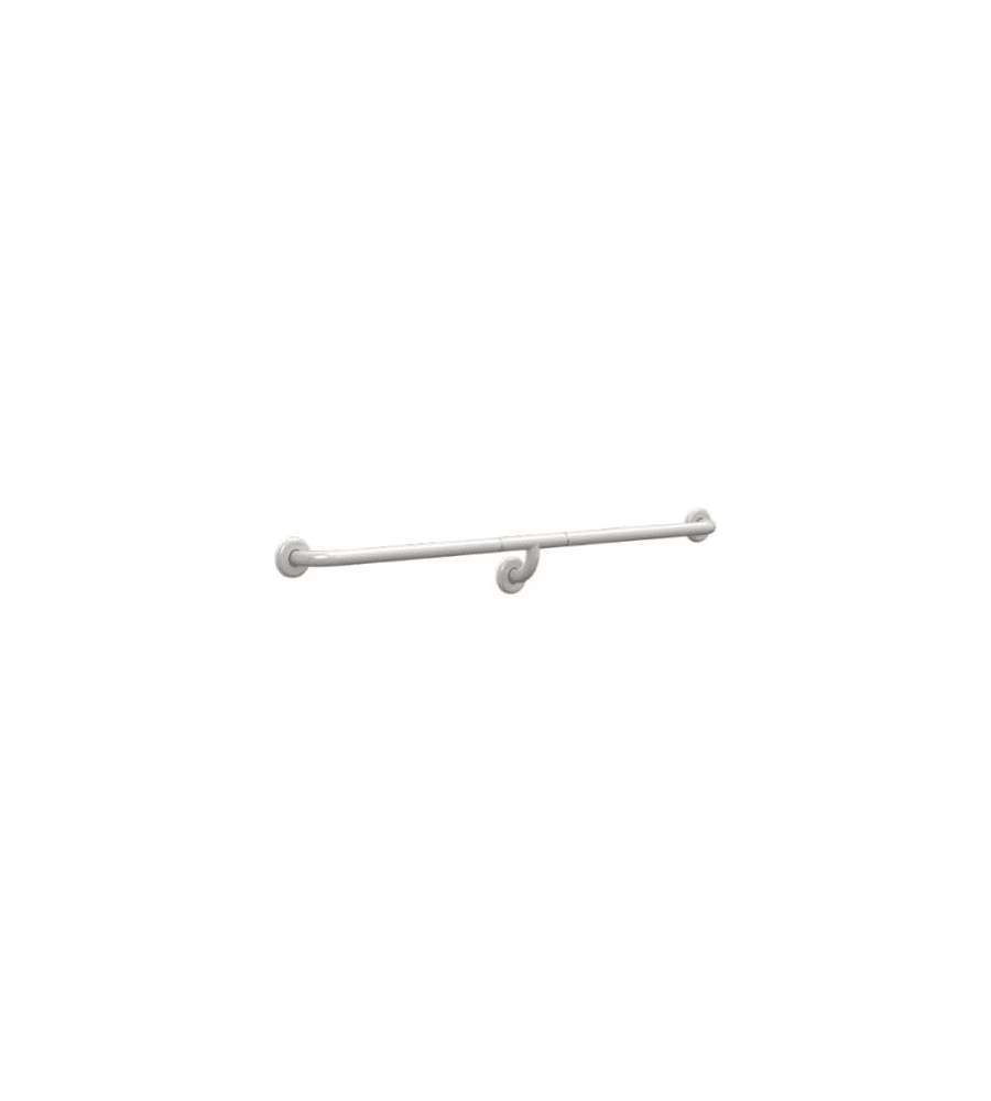 K Design Corrimano lineare acciaio laccato bianco 180 cm con supporto centrale