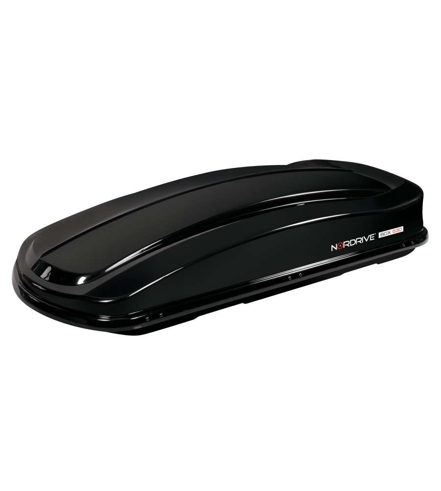 Box 530D, Box Tetto In Abs, 530 Litri, Doppia Apertura - Nero Lucido