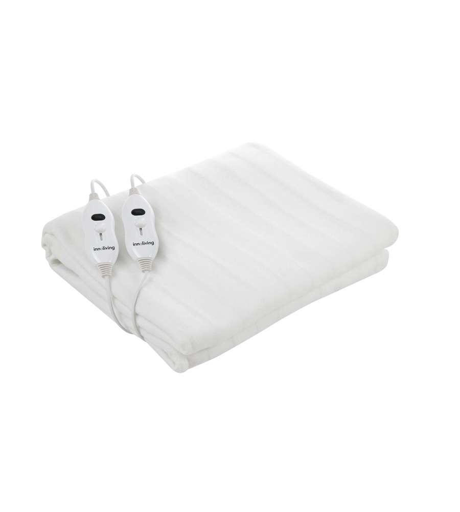 Innoliving Scaldaletto Matrimoniale Poliestere Bianco 160x140 cm