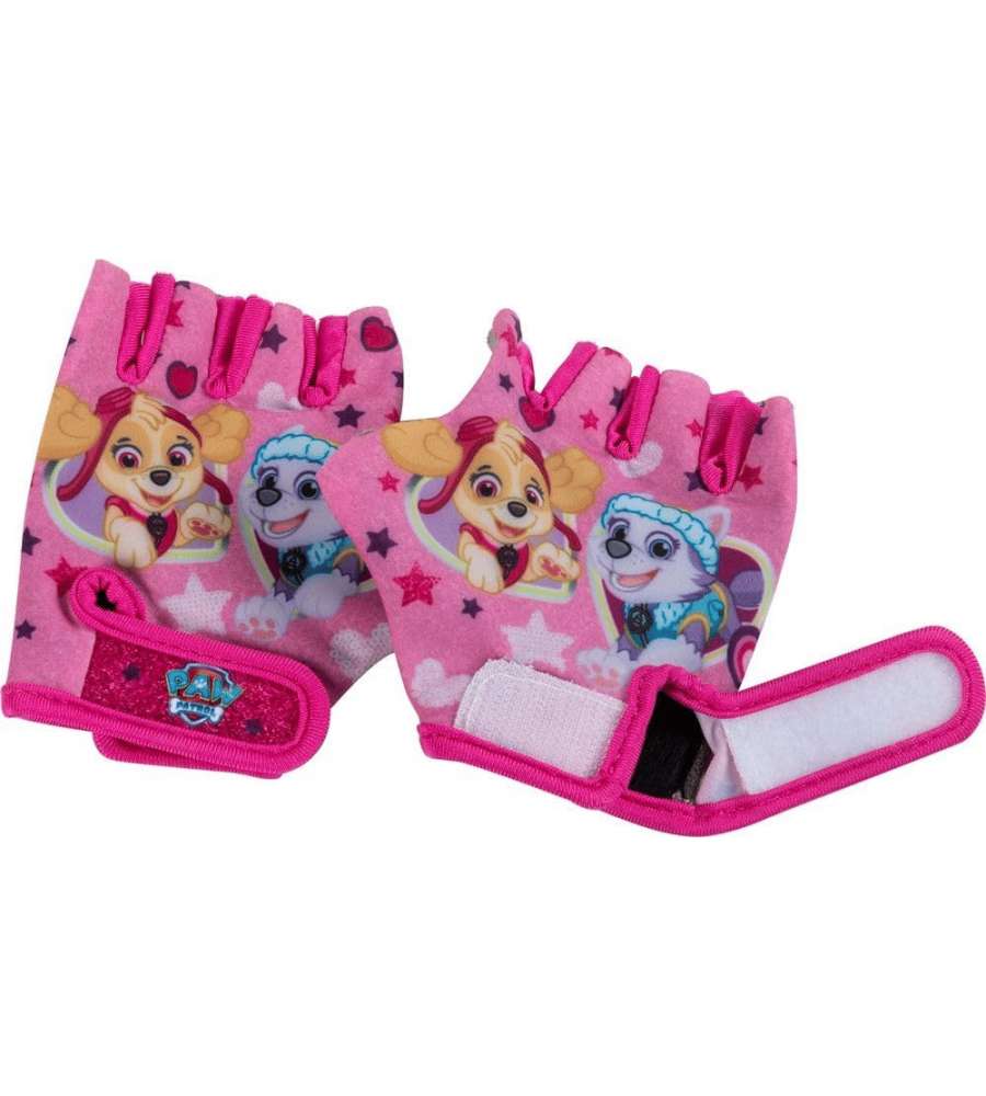TataWay Kit protezione bici bambina Paw Patrol fucsia con guanti S