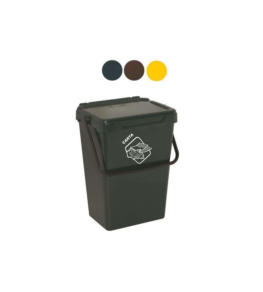 Bidone Biosystem Verde L 35 Cm 36X40 H 42