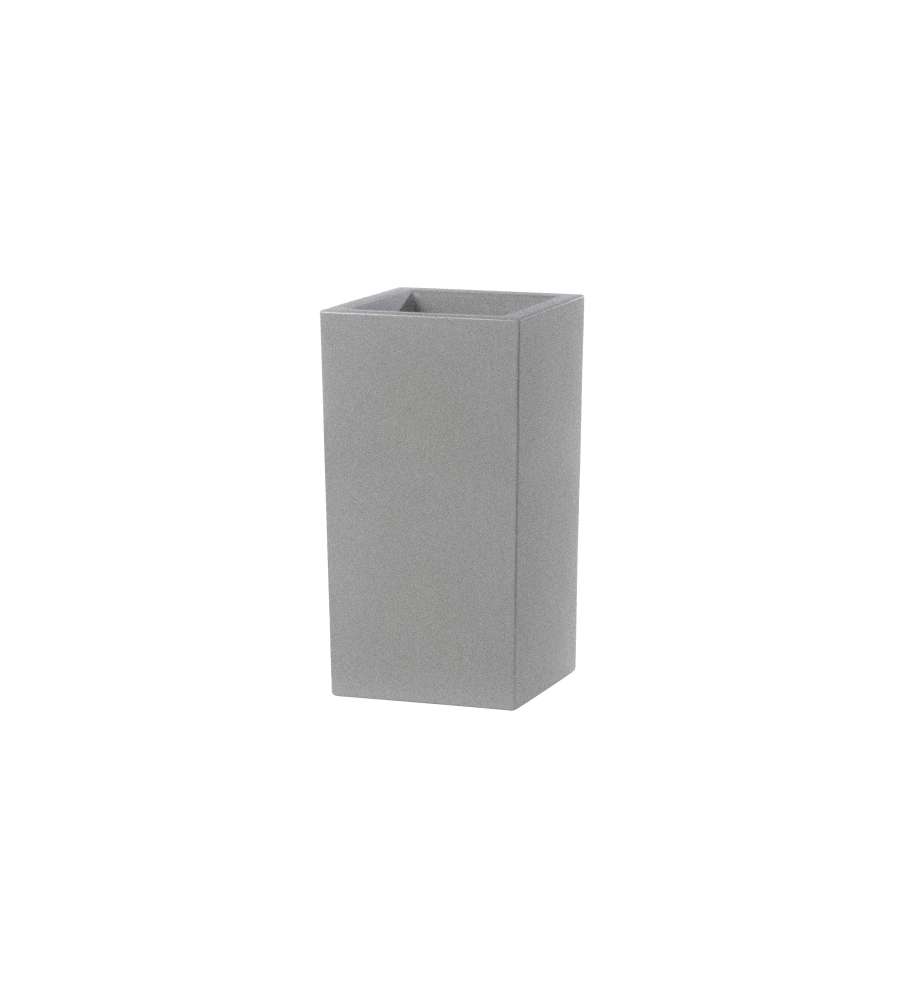 Vaso Schio Cubo Alto 80 Smoke 40 x 40 x 80 cm