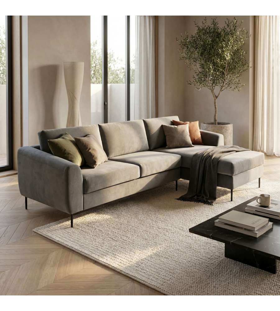 COSMA GRIGIO 280 CM MODERNO IN METALLO