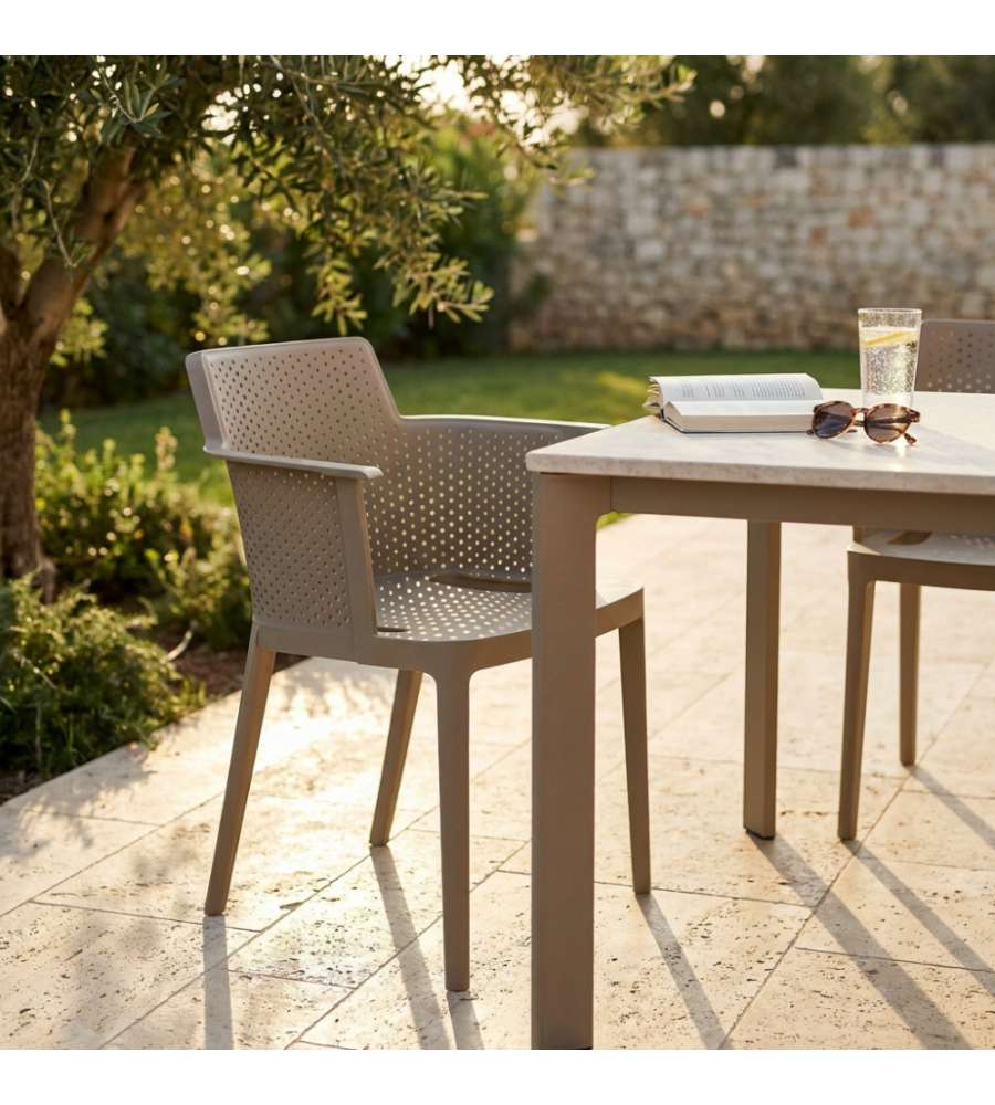 Cosma Poltrona Cathy Tortora Impilabile in Polipropilene 60x58x76.5 cm