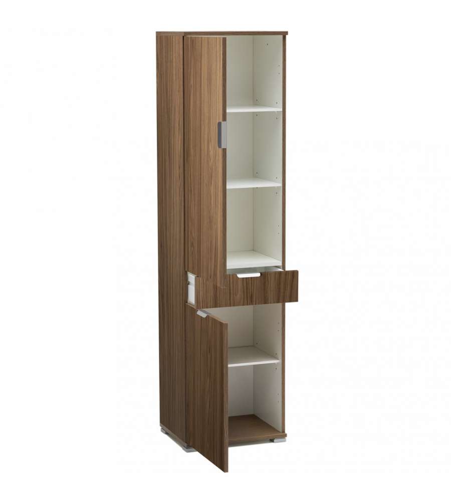 Cosma Armadio 2 Ante 1 Cassetto Marrone Truciolato 45x38x174 cm