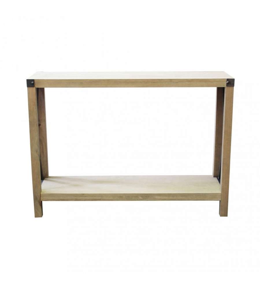 Cosma Mobile Baptist Credenza Antracite in Acciaio e Legno 115,5 cm
