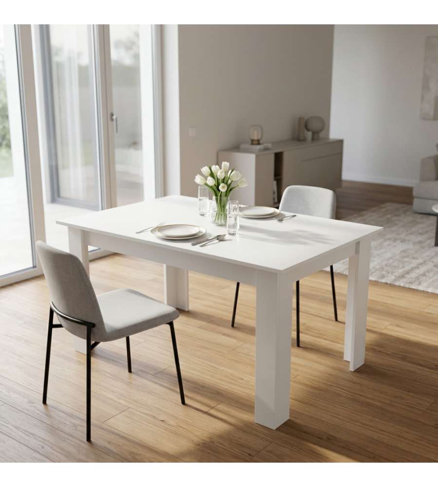 Cosma Tavolo Estensibile Gemma Bianco 160/200x90 cm Rettangolare