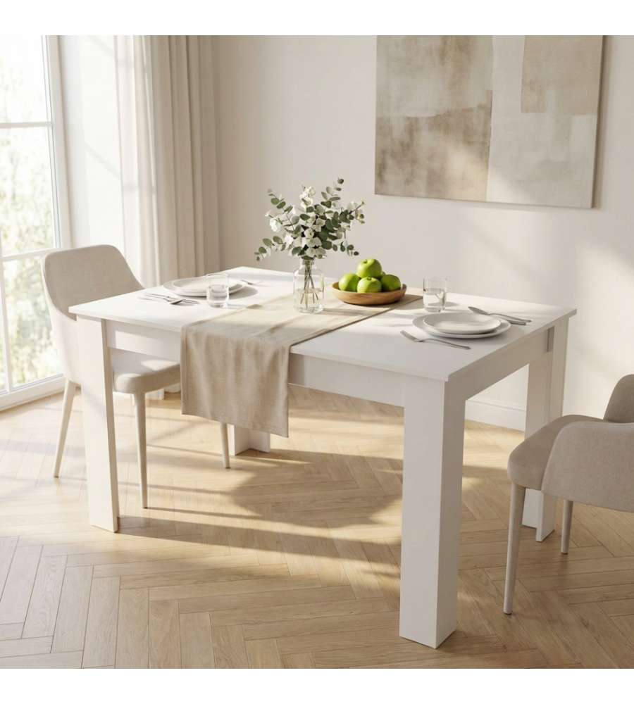 Cosma Tavolo Pepper Rettangolare Bianco 160x80 cm in Truciolare