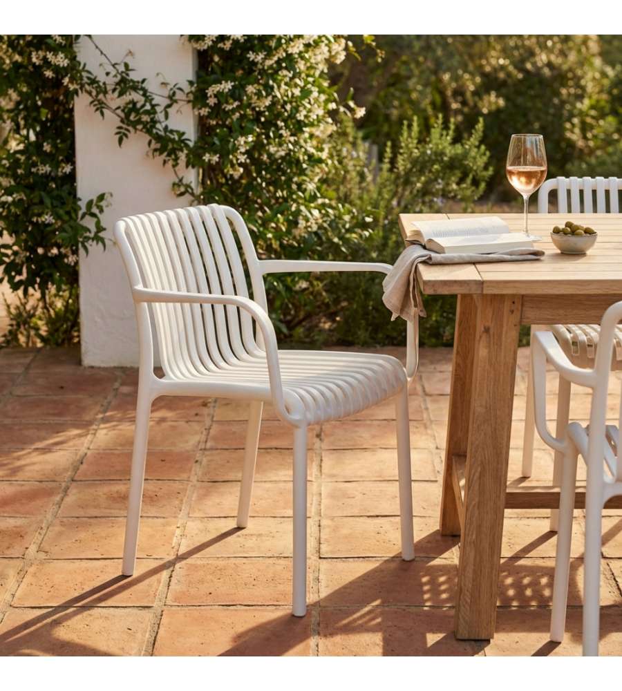 Cosma Poltrona Impilabile Bianco 58x57x80cm in Polipropilene