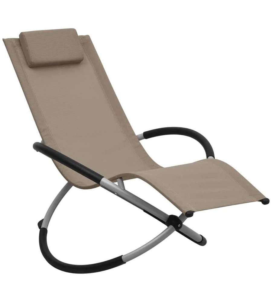 Poltrona Sdraio a Dondolo Ellittica - Ecr� - Esterno