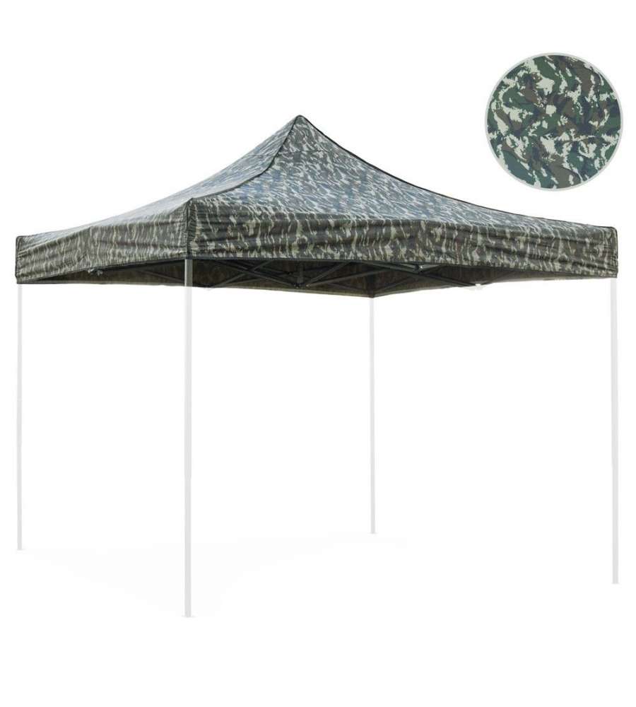 Telo tetto Mimetico militare 3X3 impermeabile per ricambio gazebo richiudibile