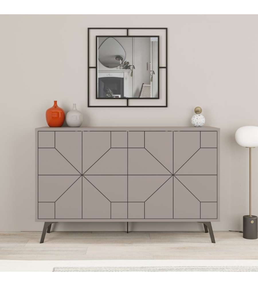 Madia Dune 2 ante colore tortora 123 cm