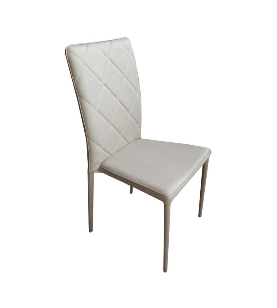 Offerta Sedia Living Ecopelle Bianca