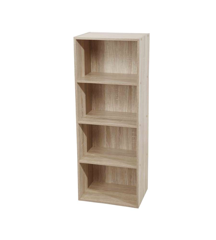 Libreria 4 ripiani 40 x 29 x 106 h cm naturale