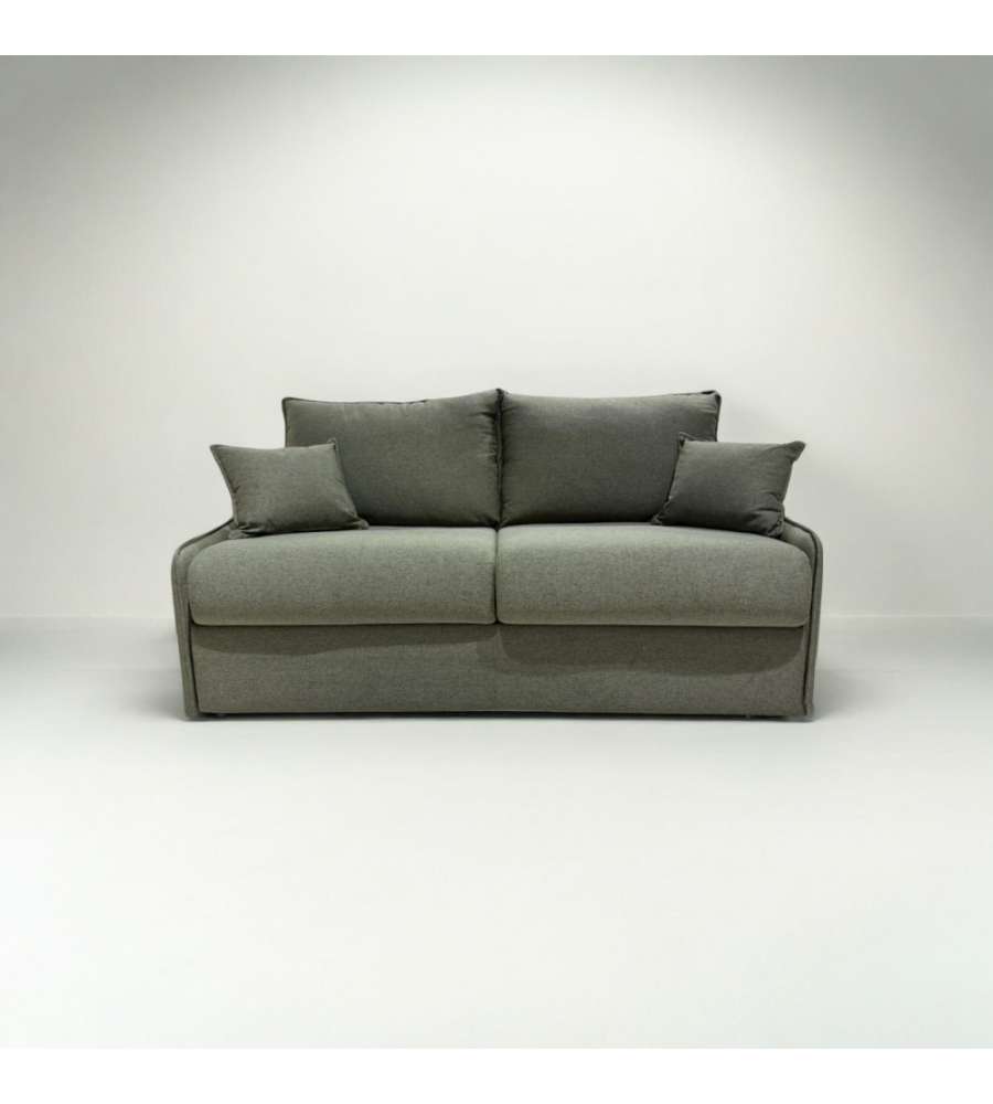 Divano Letto Puglia 3 Posti Verde - 174x103x100cm - Design Moderno e Confortevole