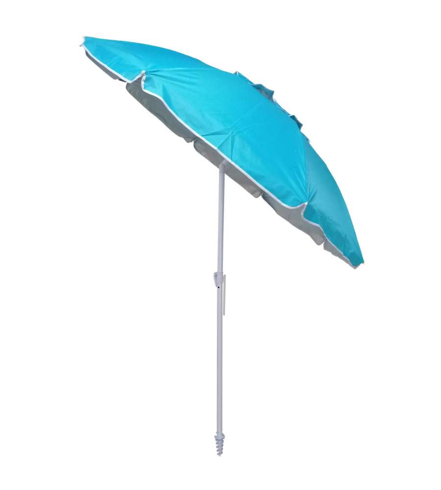 Dr. C Ombrellone Antivento Azzurro Diametro 200 cm in Alluminio