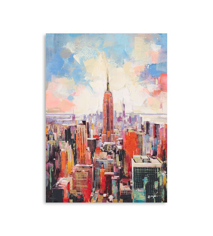 Domo Mea Dipinto Decorativo su Tela - Manhattan - 50 x 70 cm