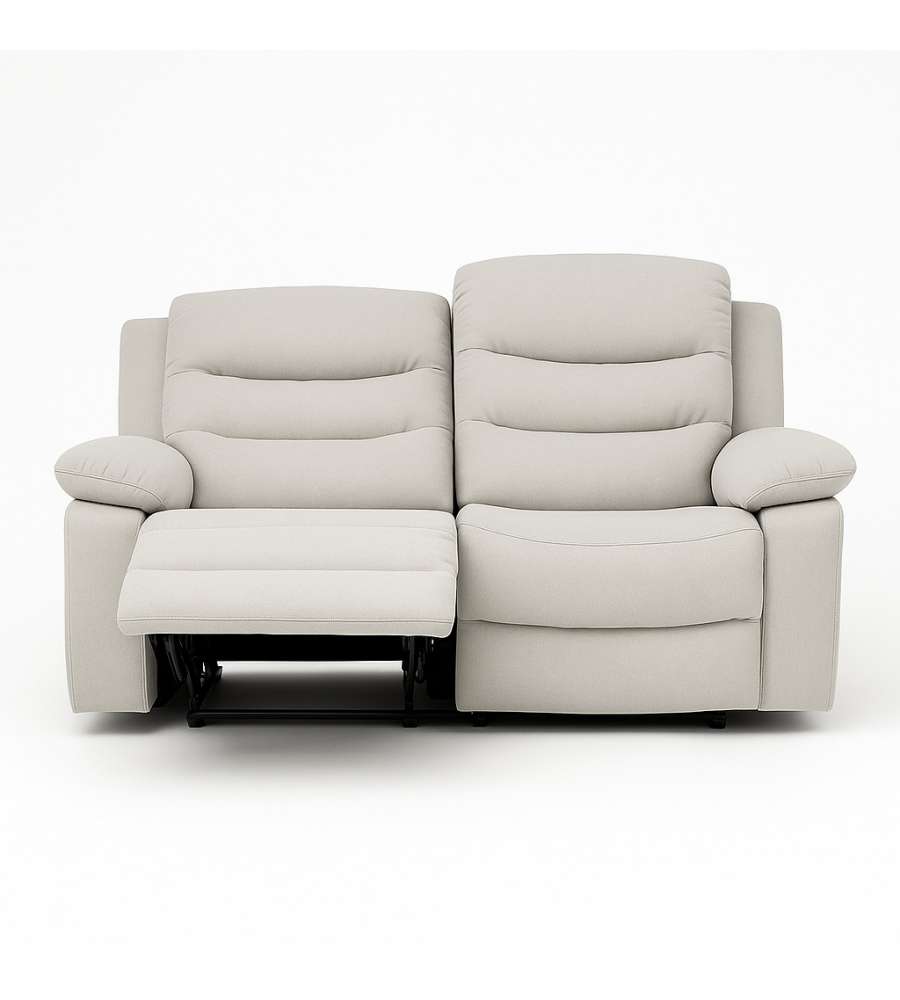 DOMO MEA SALOTTO COMFORT POLTRONA + DIVANI 2 E 3 POSTI RECLINABILI GREIGE