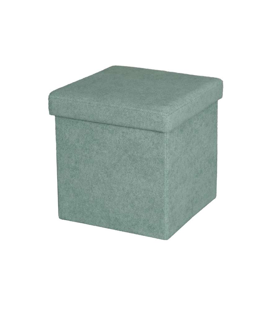 Domo Mea Pouf Pieghevole Salvaspazio - Verde Salvia - 38x38x38 cm
