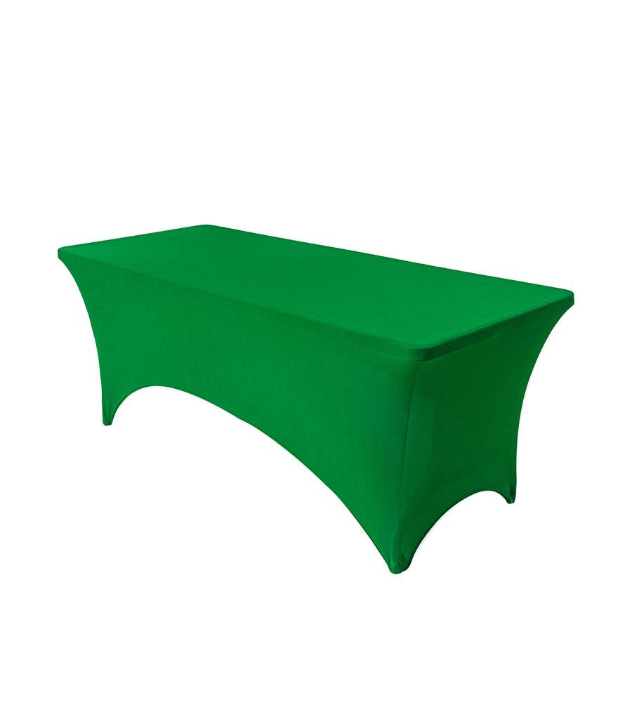 Copritavolo Spandex Verde 182x74x74 cm per Tavolo Catering