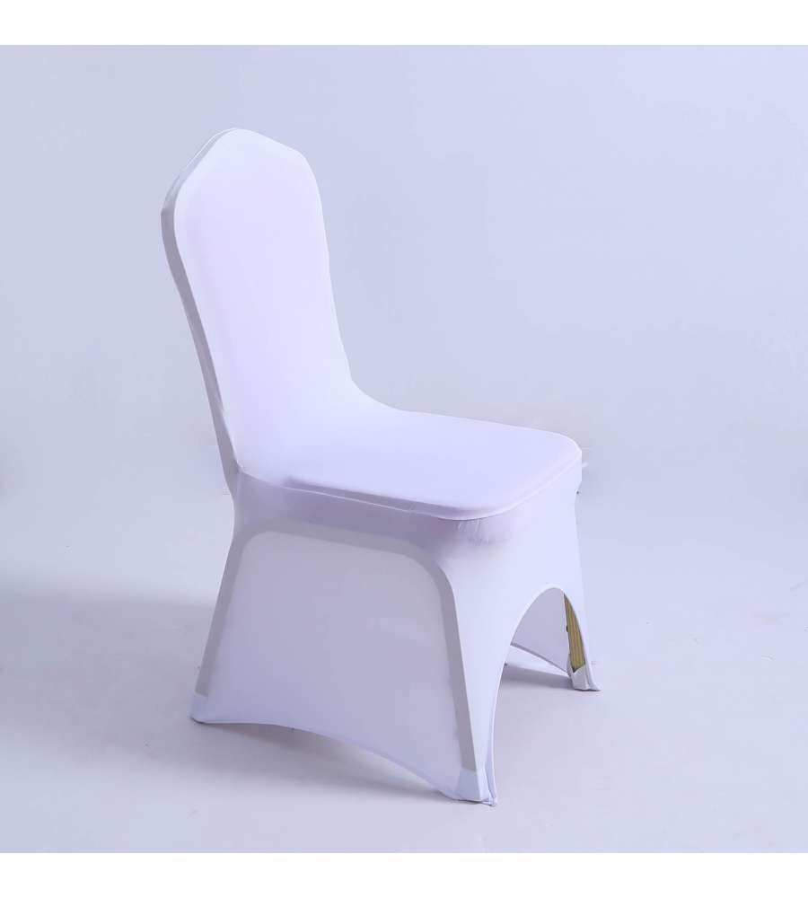 Coprisedia Spandex Bianco 45x45x90 cm Elastico per Eventi e Catering