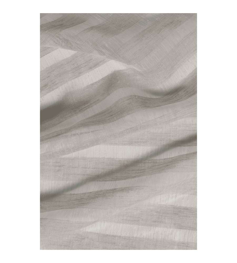 Tenda Stripes Naturale 140x280 cm con Anelli Decorativa