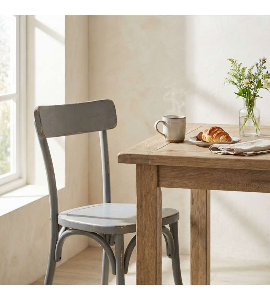 Cosma Sedia Polly Bianco 45x42x87 cm Design Senza Braccioli Shabby Chic