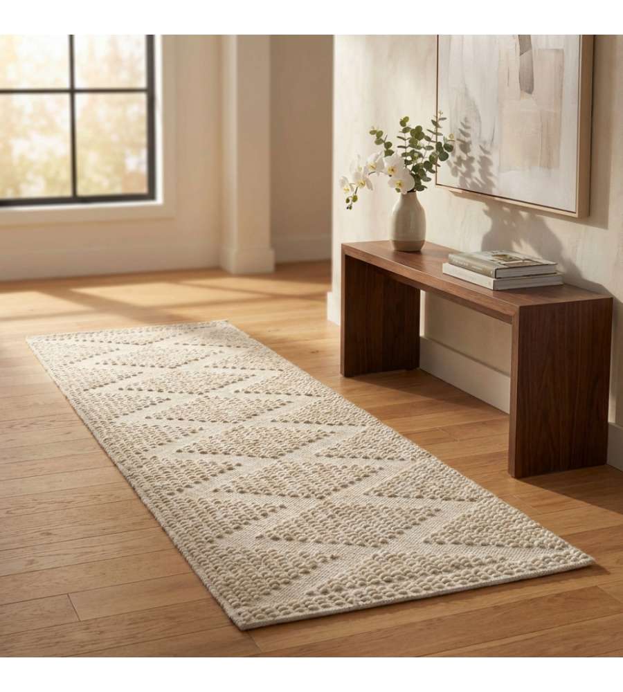 Cosma Tappeto Edouard 120x180 Avorio Moderno Rettangolare in Lana Bianco
