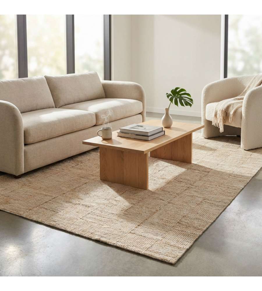 Cosma Tappeto Eugene in Lana Beige 160x230 Moderno Rettangolare Fisso