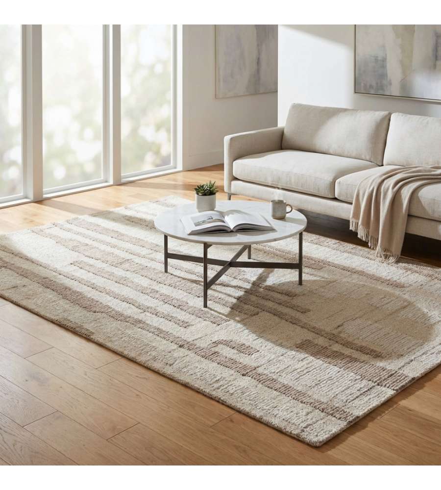 Cosma Tappeto Fabien in Lana Avorio Rettangolare 160x230 cm Moderno
