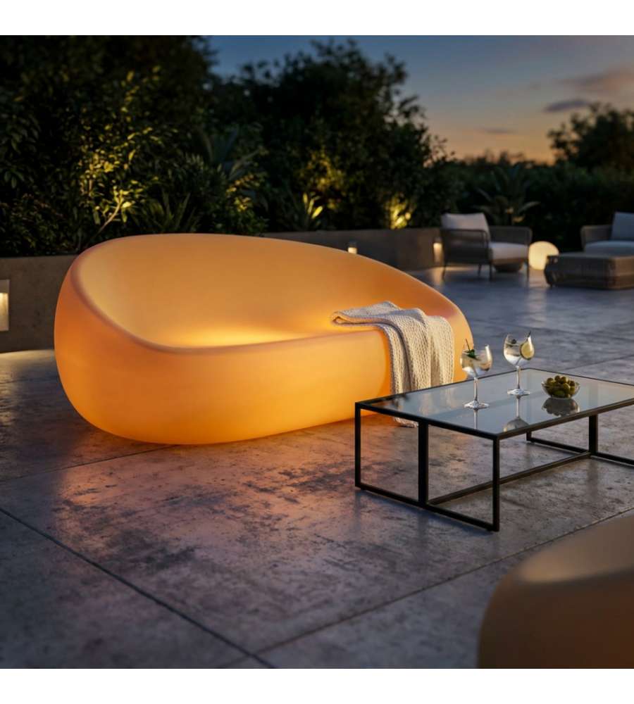 Cosma Lepus Divano Luminoso Giallo 180x88x86 cm per Esterni e Interni
